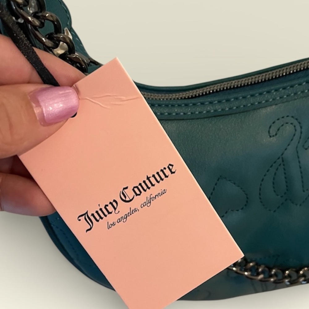 NWT Juicy Couture Teal Crossbody Bag - Picture 6 of 7